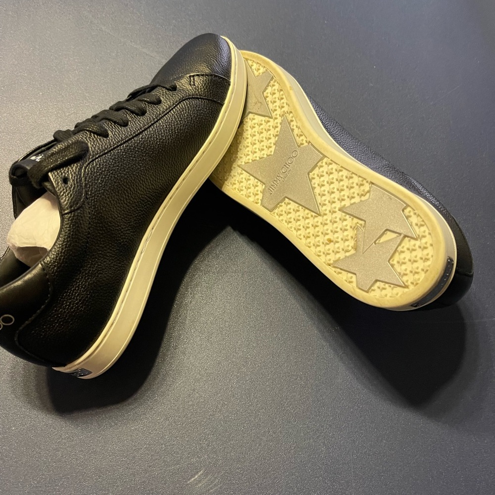 Jimmy Choo black sneakers. Size 38.5
